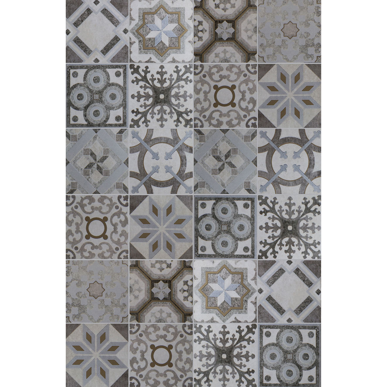 Tapis vinyle Grenoble gris - 133x200 cm