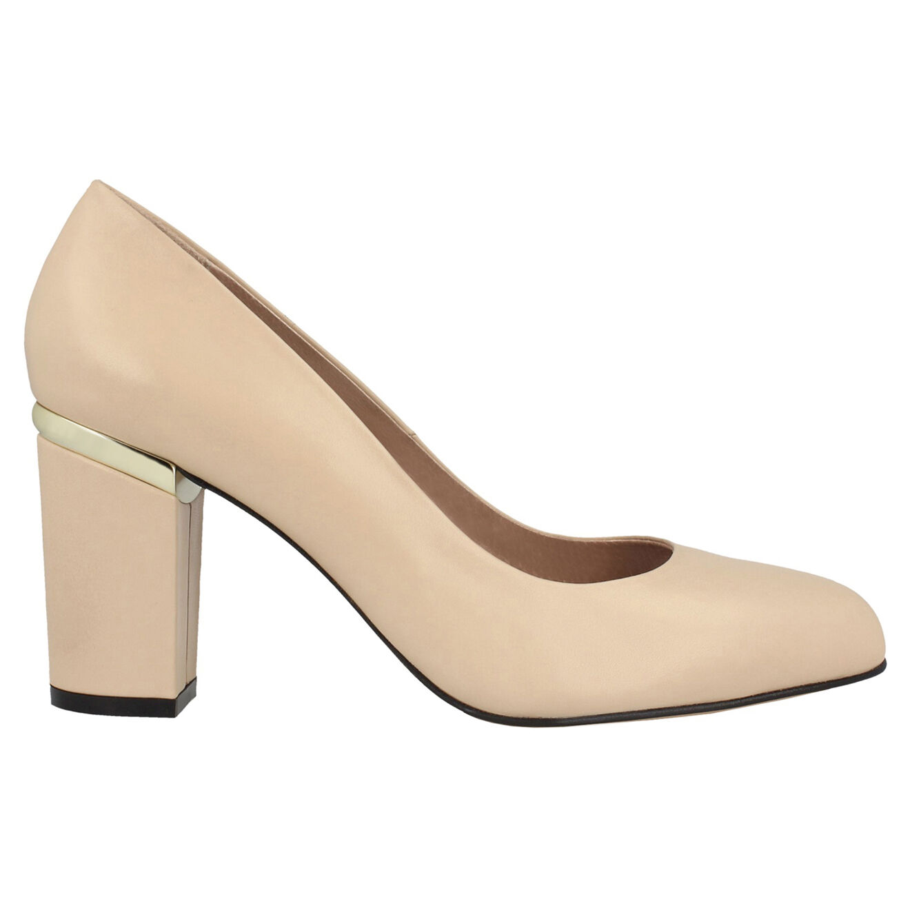 Escarpins en Cuir beiges Talon 7.5 cm