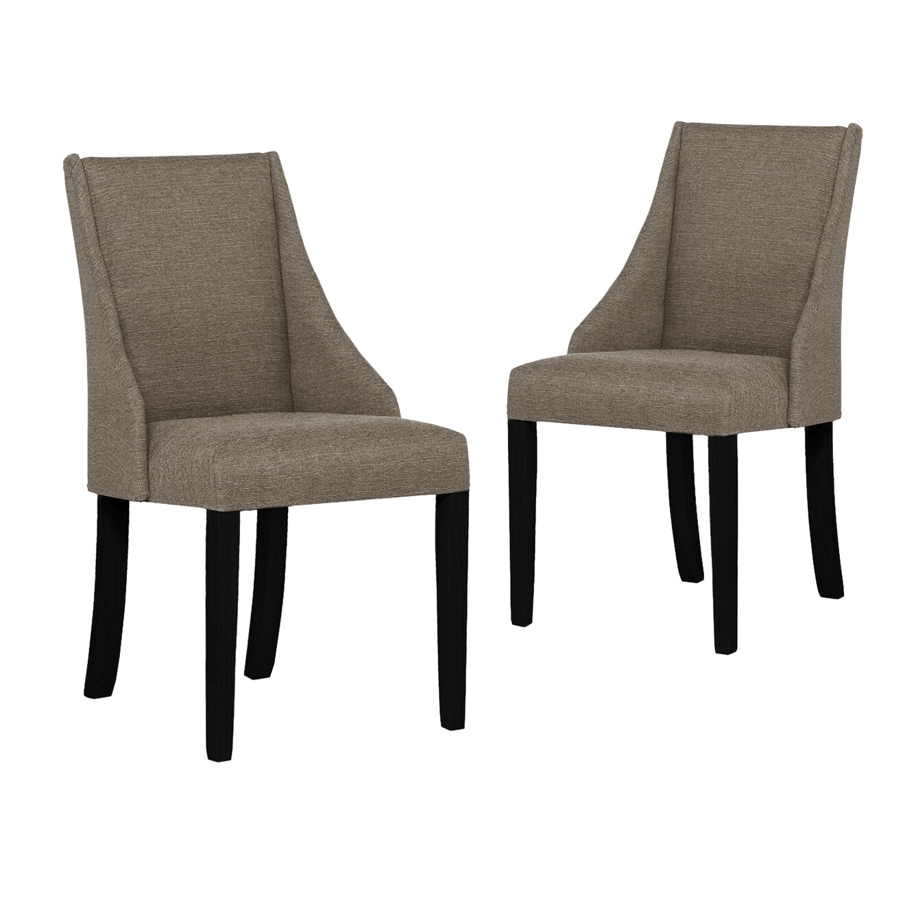 2 Chaises Absolu noisette - 48x55x88 cm