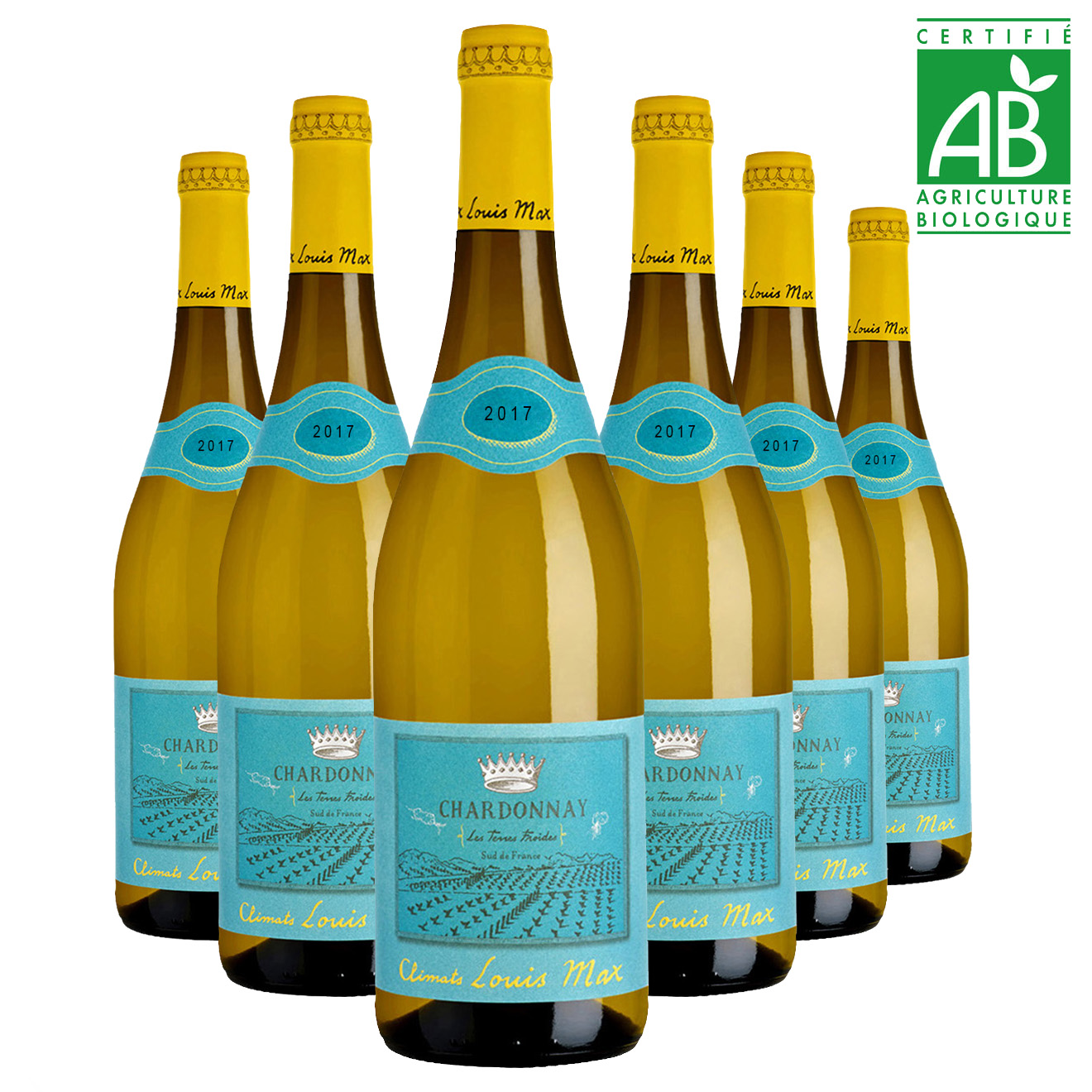 6 Pays d'Oc Les Terres Froides 2017 Louis Max 75cl