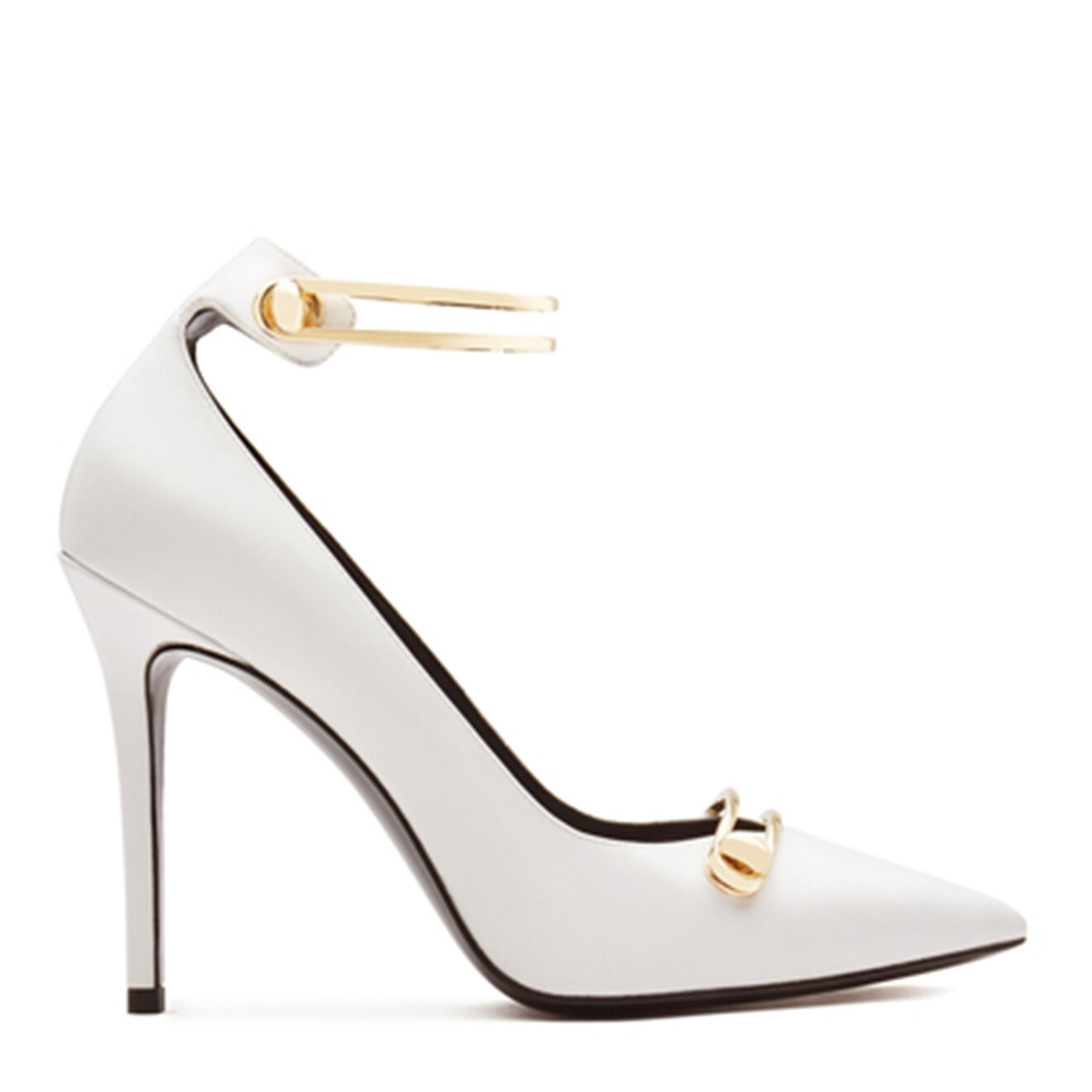 Escarpins en Cuir blancs - Talon 8.5 cm