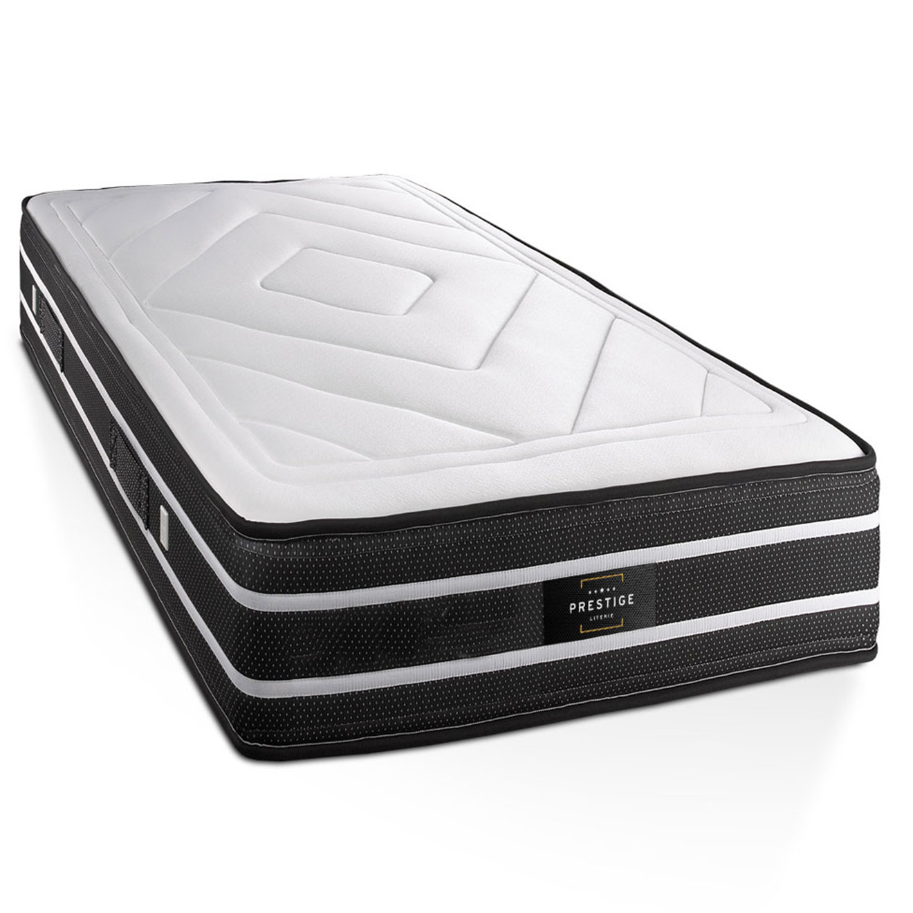 Matelas 90 x 190 cm exclusive - ressorts ensach&eacute;s - 22 cm - ferme
