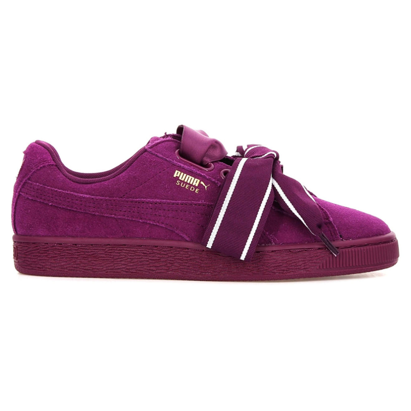 Baskets en Velours de Cuir Heart Satin II Wn's violettes