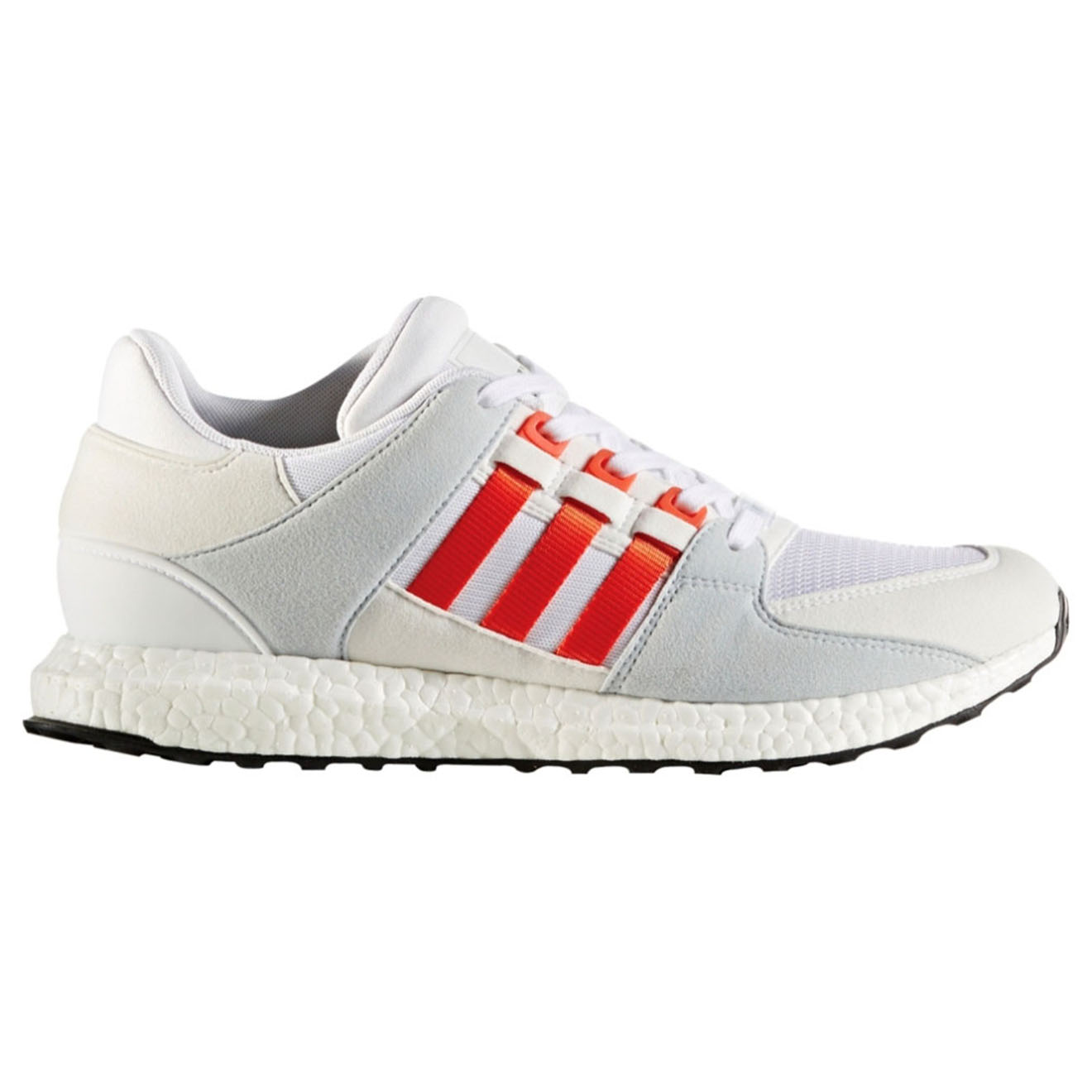 Baskets en Velours de Cuir & Mesh Eqt Support Ultra By953 blanc/gris