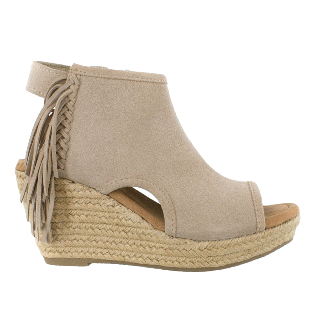 Sandales en Velours de Cuir Blaire grises - Talon 8 cm