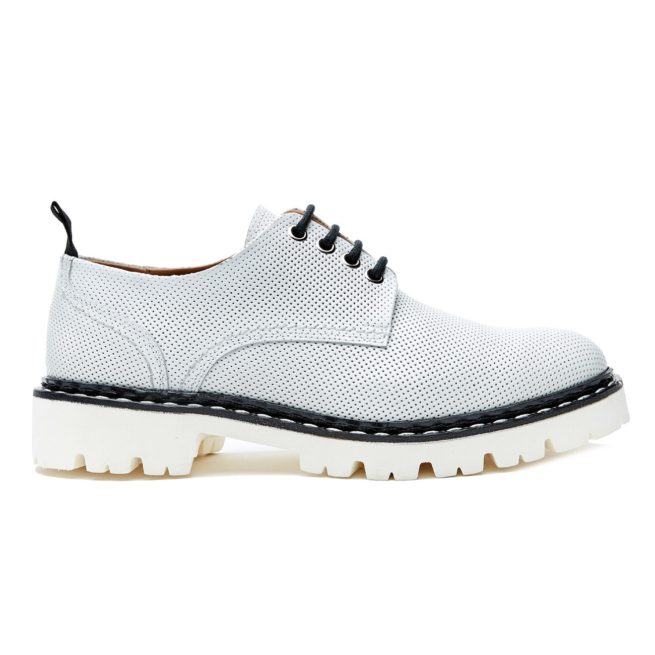 Derbies en Cuir Sandra blanches