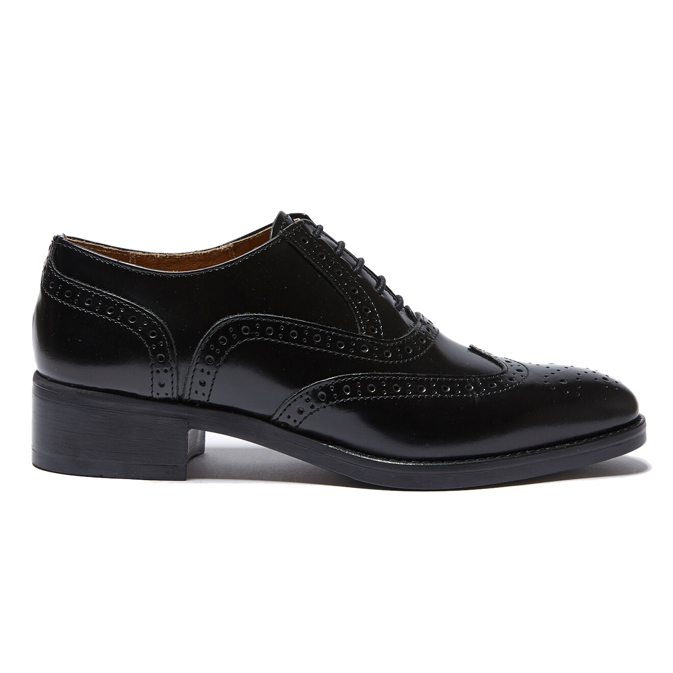 Richelieus en Cuir Diane noires