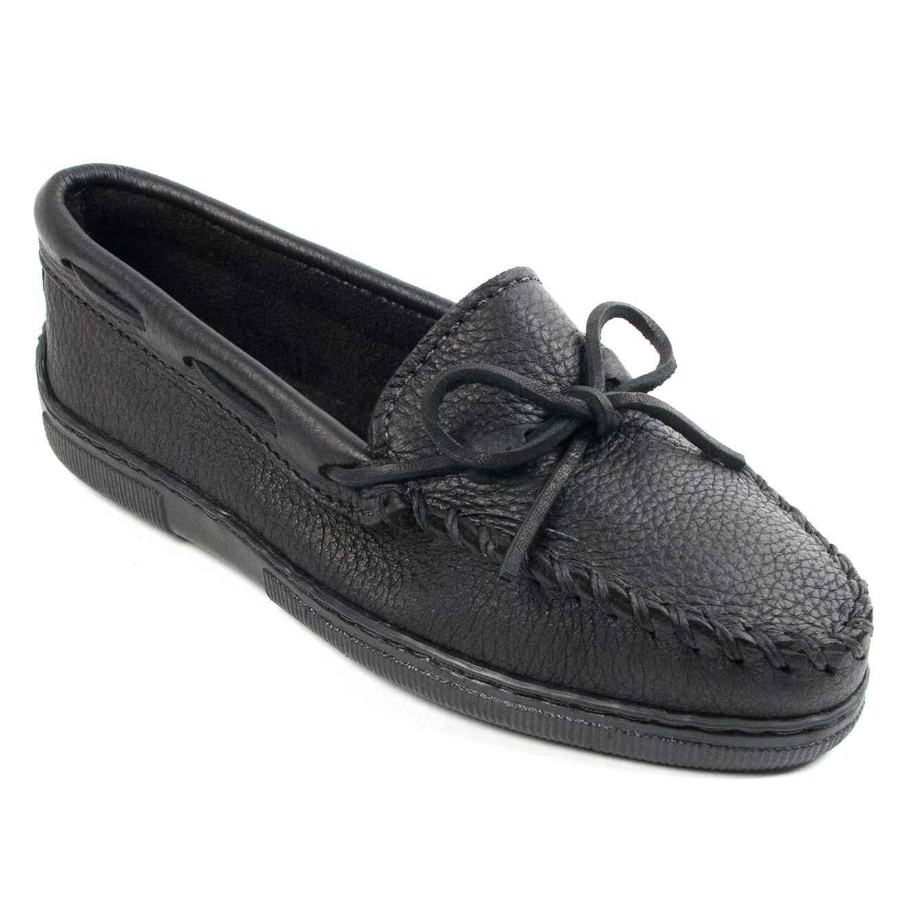 Mocassins en Cuir Moosehide Classic noirs