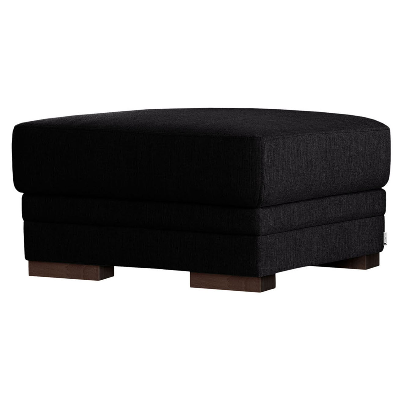 Pouf Casavola noir - 82x70x43 cm