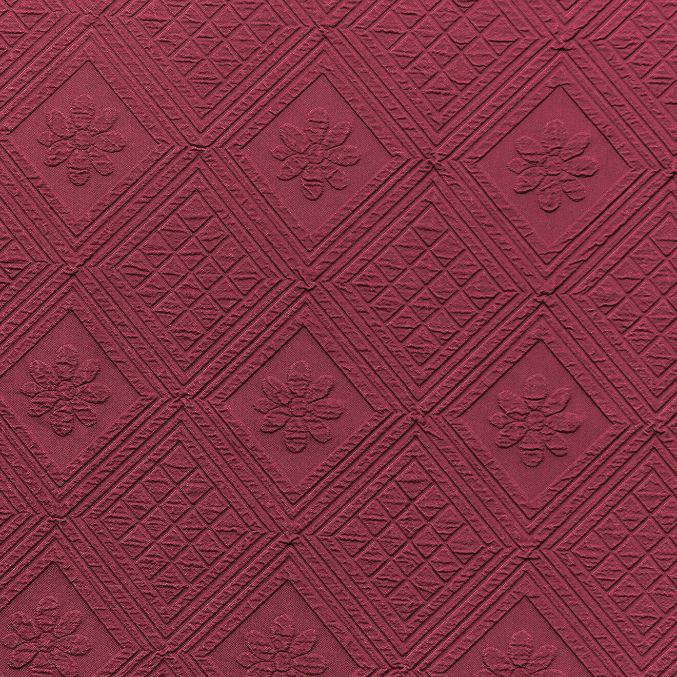 Tissu Pique Baumaniere rouge - Laize 270 cm