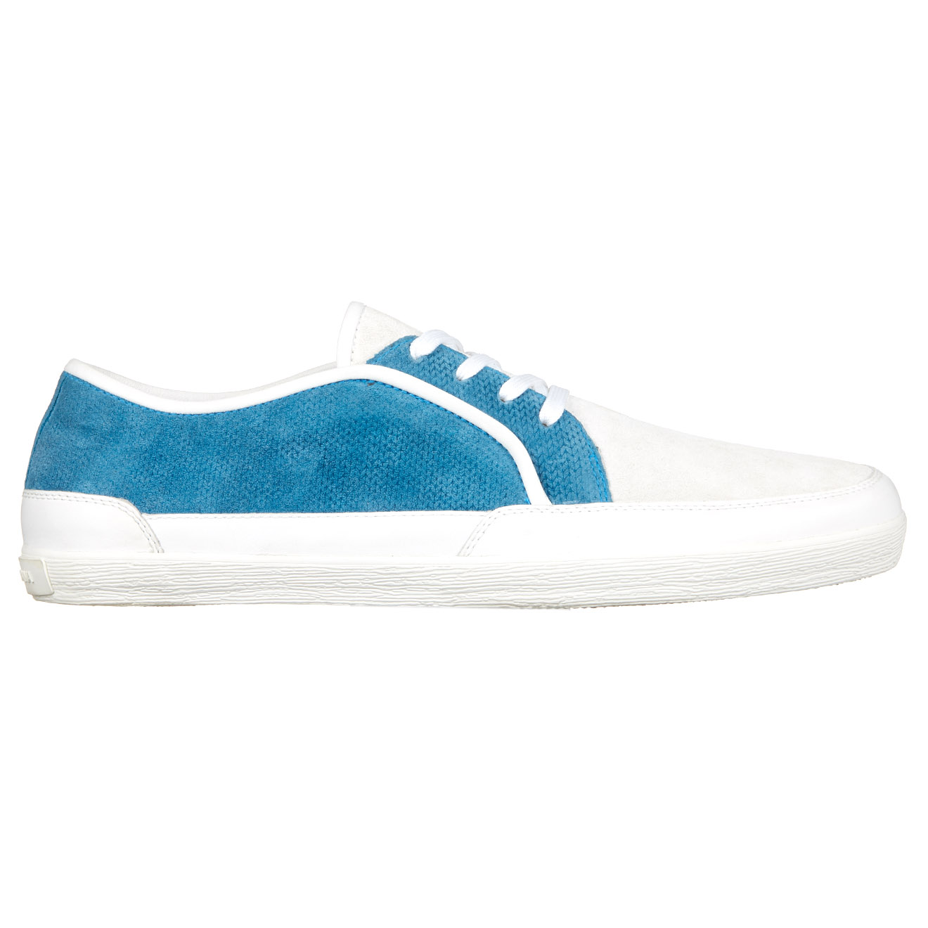 Sneakers en Velours de Cuir bleu/blanc