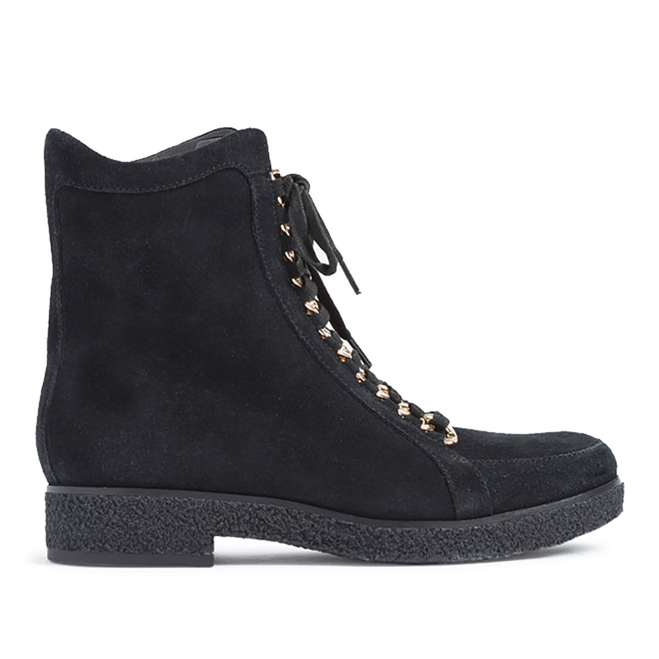 what for - boots en cuir lena noires