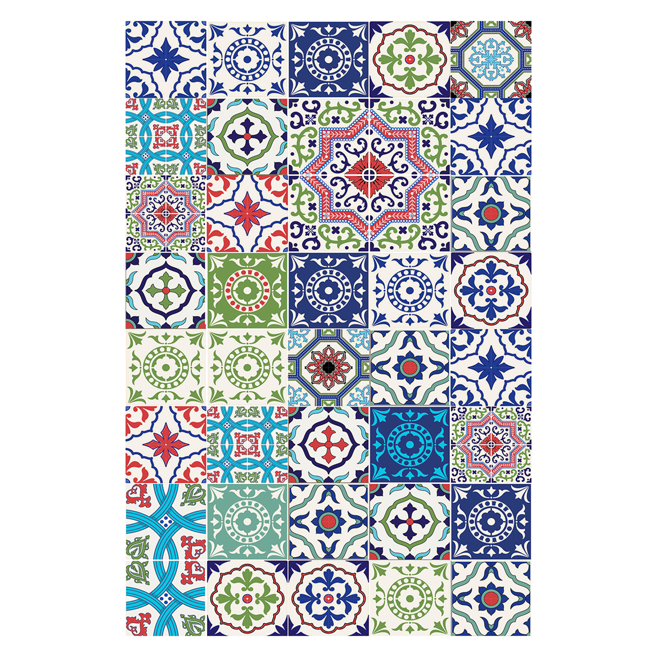 Tapis vinyle Castello Branco multicolore - 66x150 cm