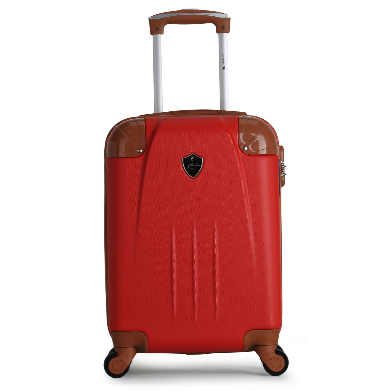 Valise Cabine 4 roues Henry-E 55 cm rouge