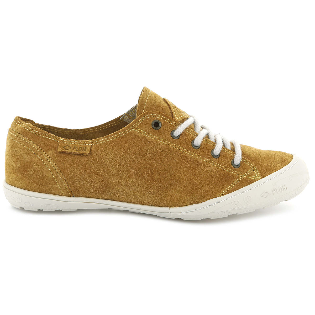 Baskets basses en Velours de Cuir Game Sud camel