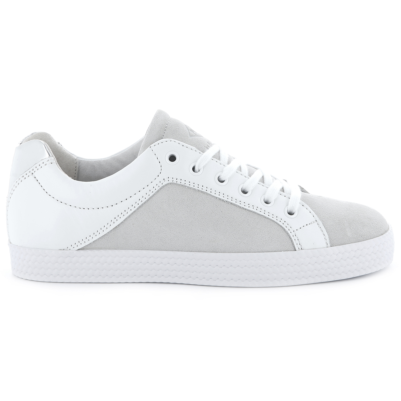 Baskets basses en Cuir Kalexia bimatières écrues