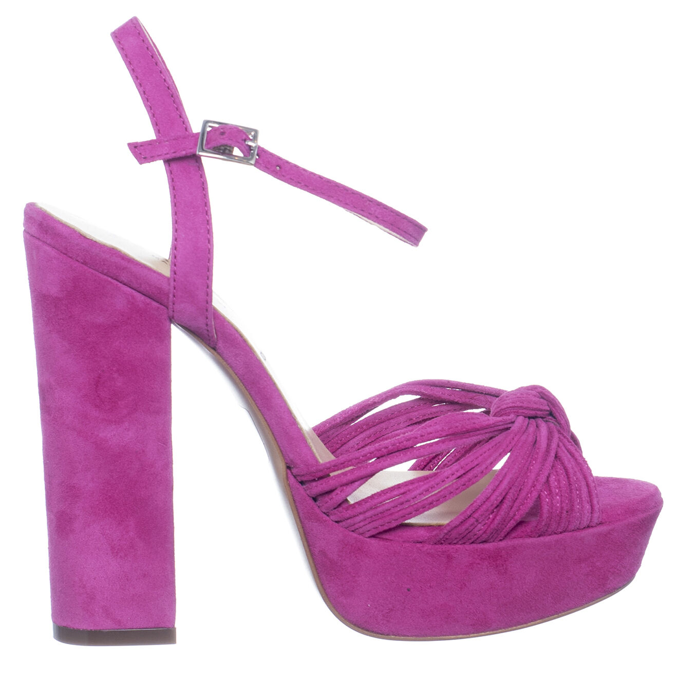 Sandales en Velours de Cuir Jenny violet - Talon 12.5 cm
