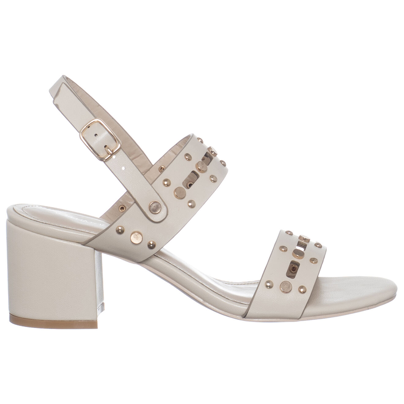 Sandales en Cuir Rock beiges - Talon 6 cm