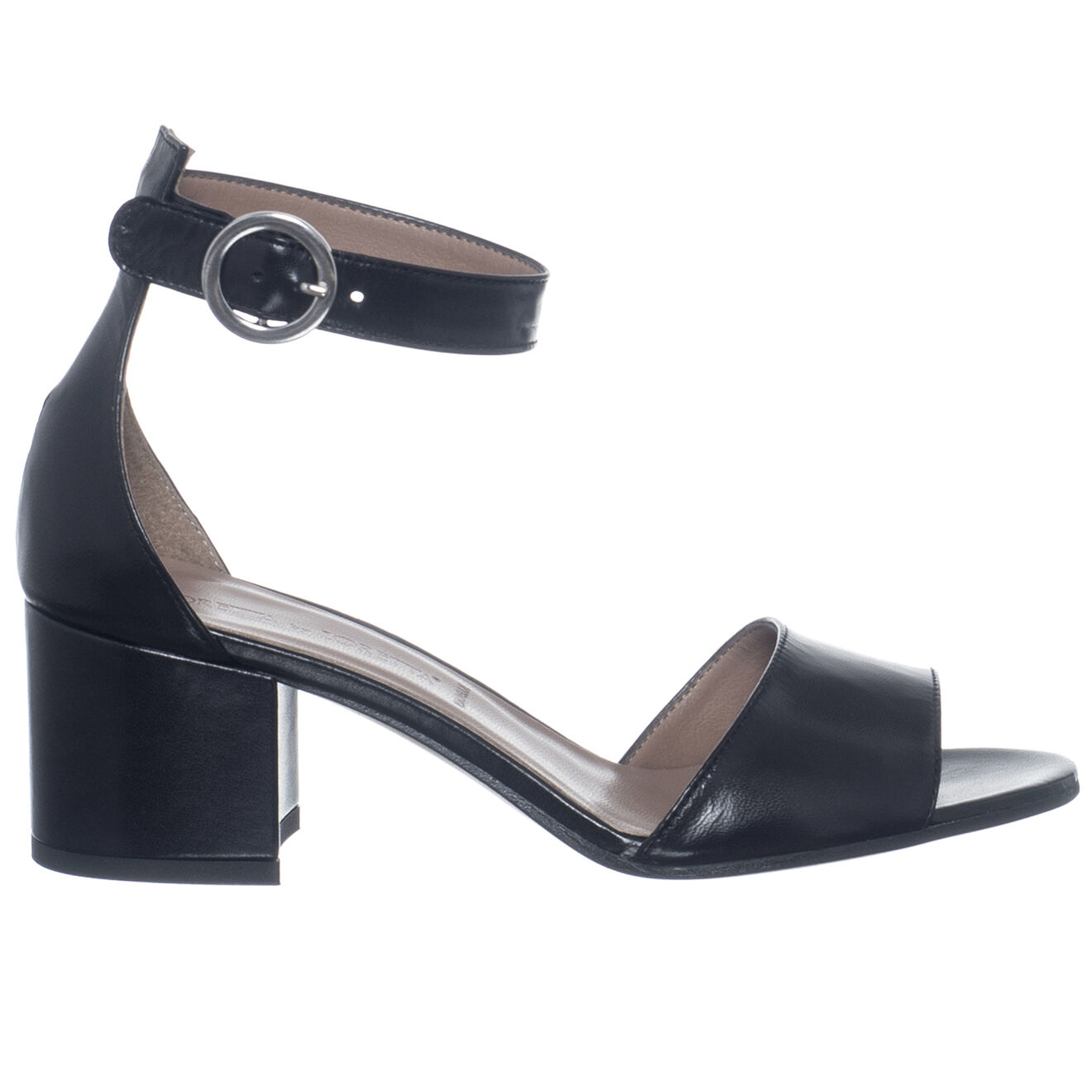 Sandales en Cuir Babylux noires - Talon 6 cm