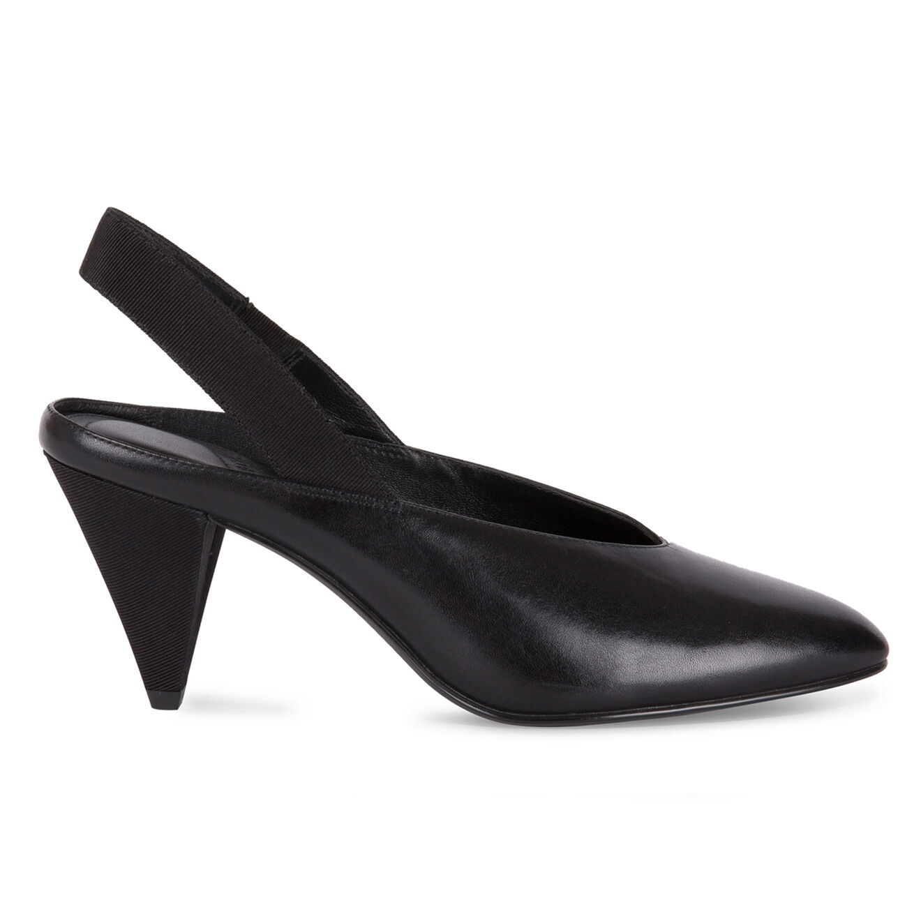 Escarpins en Cuir Samantha noirs - Talon 7.5 cm