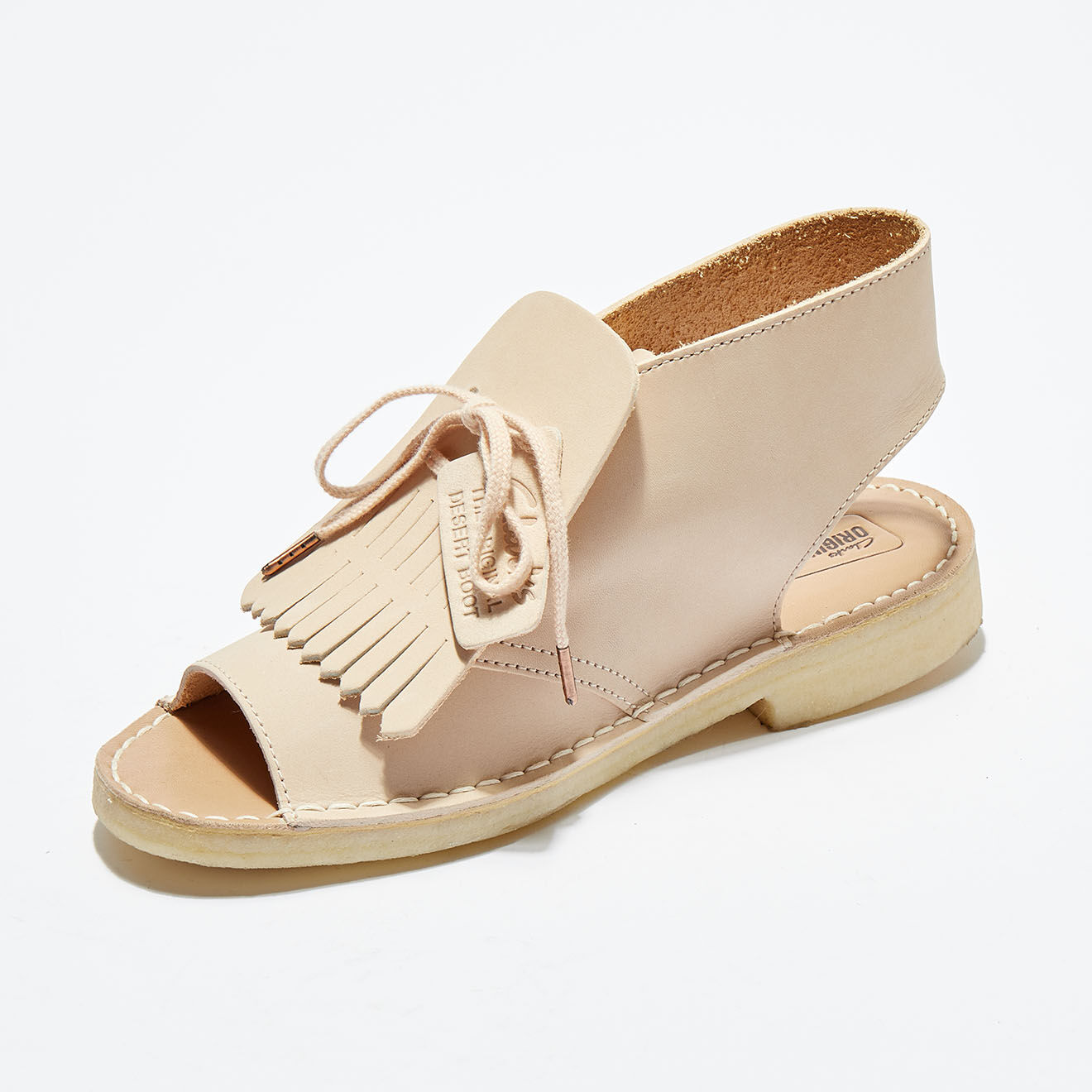 Sandales en Cuir Desert Kiltie beiges