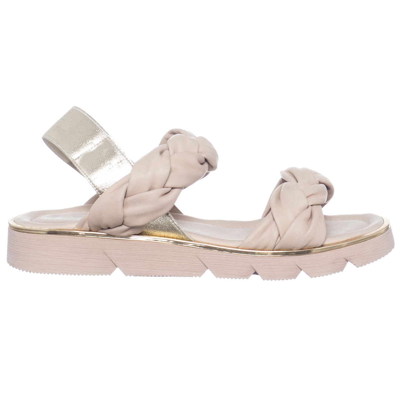 Sandales en Cuir Samanta beiges