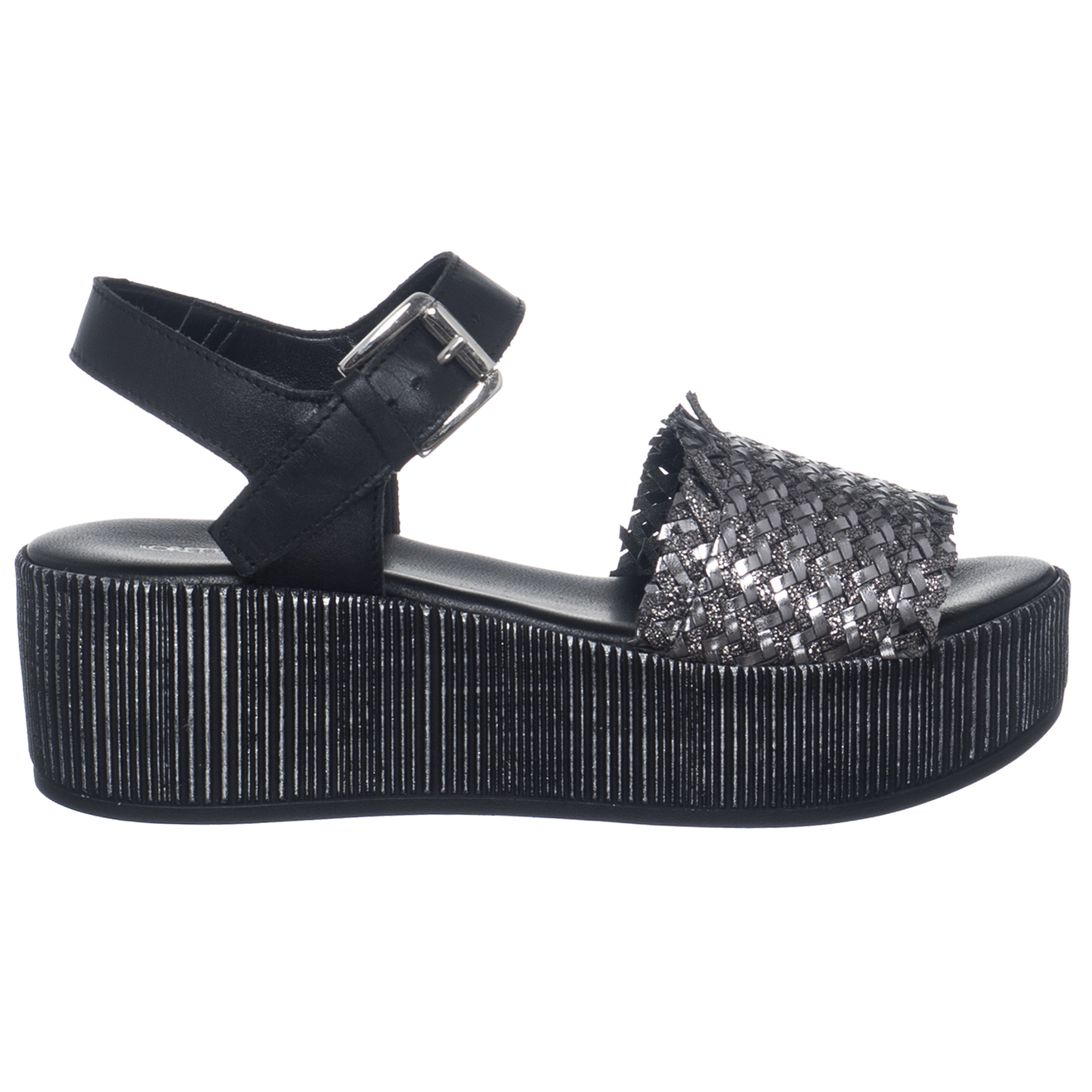 Sandales en Cuir Bristol noires - Talon 5.5 cm