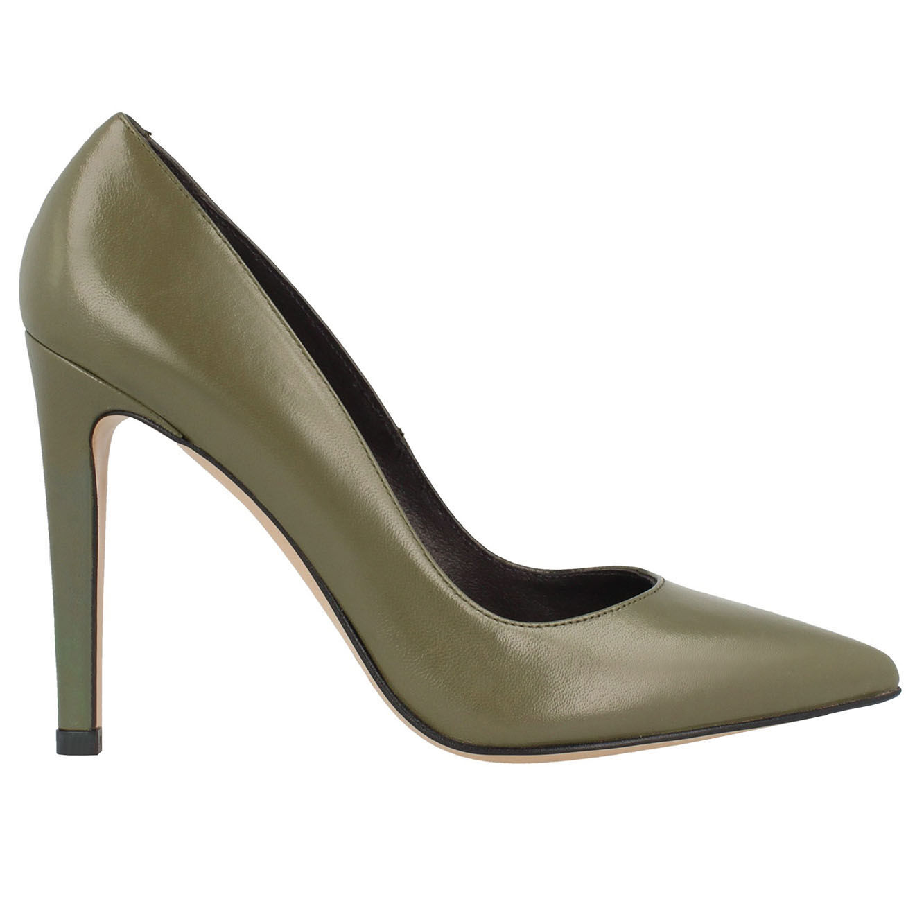 Escarpins en Cuir Lil kaki Talon 10 cm