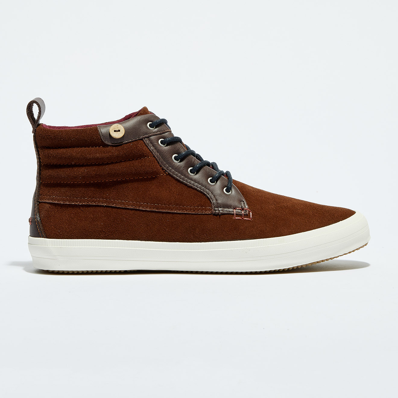 Baskets en Velours de Cuir Wattle High ébène