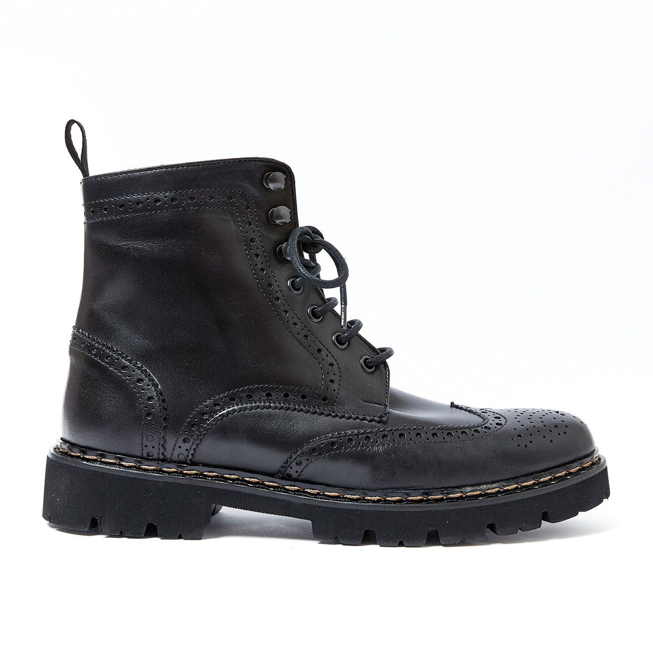 Boots en Cuir Nicolas noires