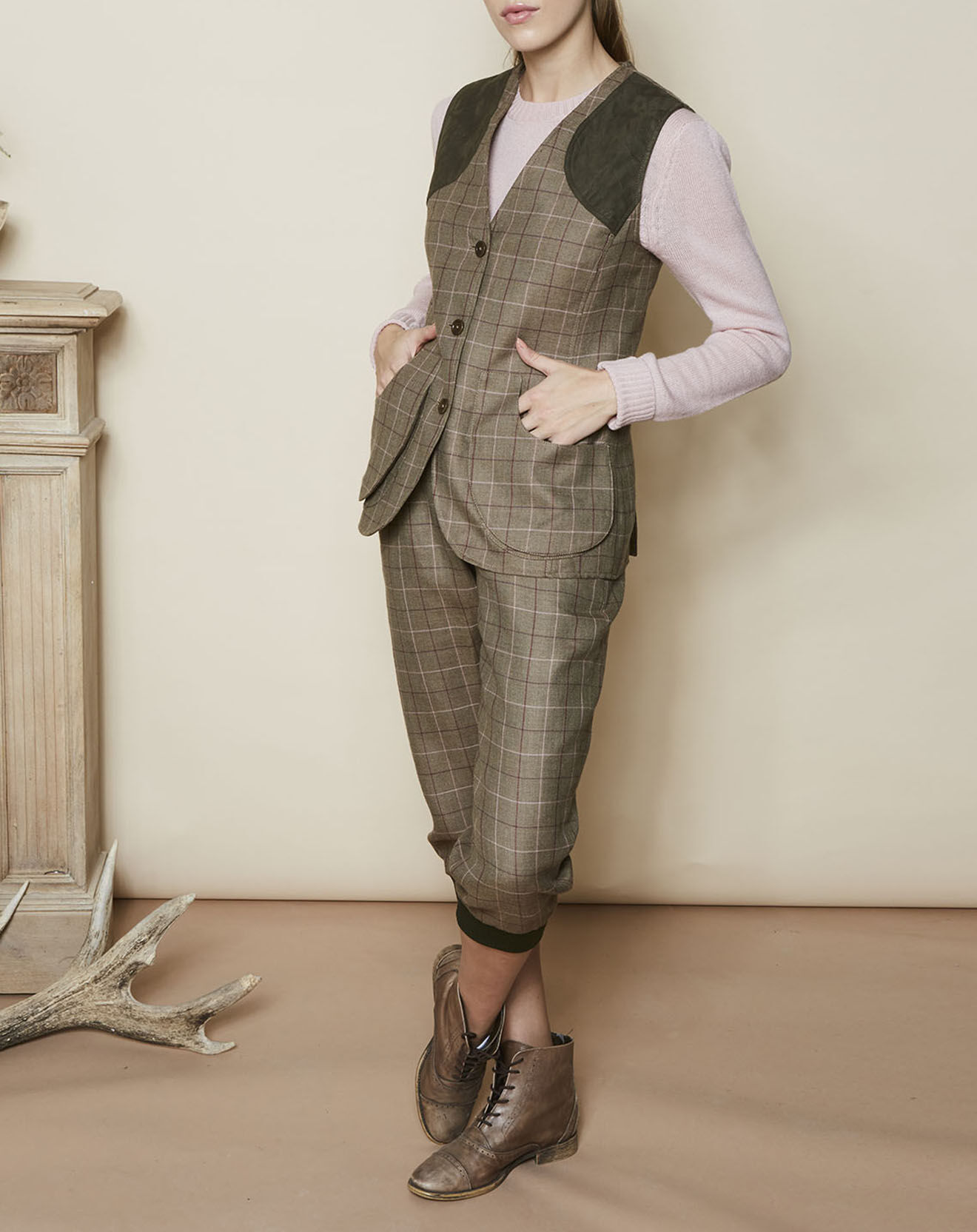 Veste en Lin & Laine St James Light marron