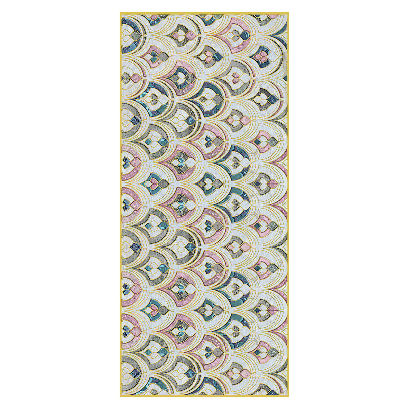 Tapis Art nouveau multicolore - 66x150 cm
