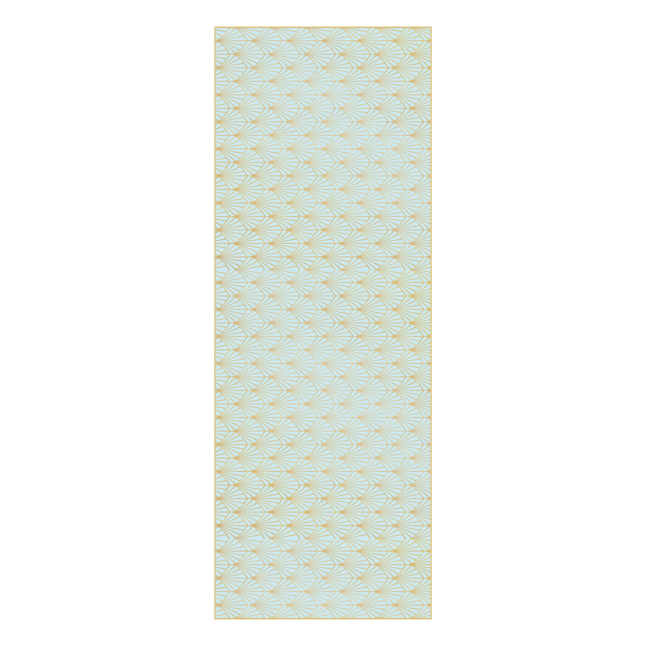 Tapis cristal bleu multicolore - 66x180 cm