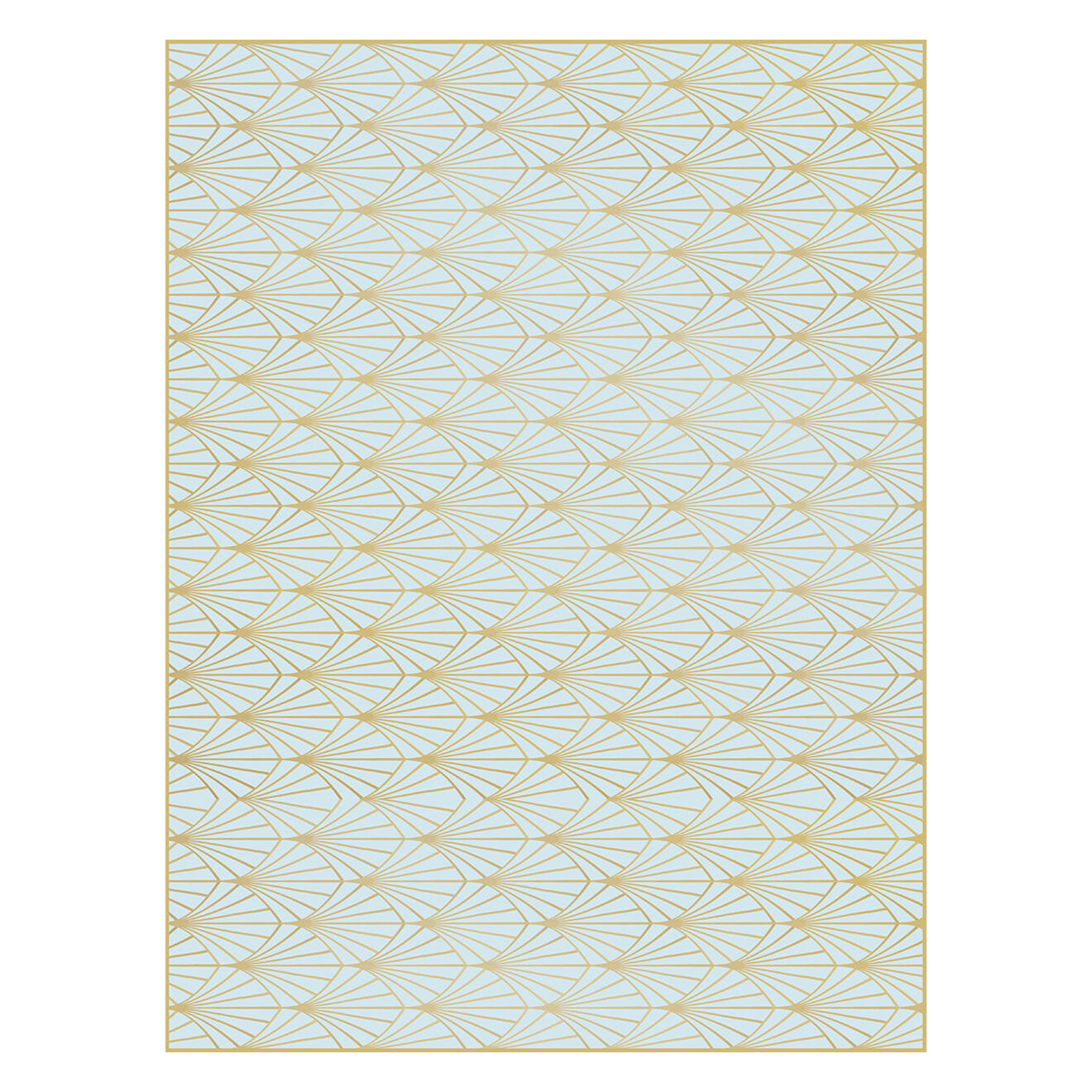 Tapis cristal bleu multicolore - 100x133 cm