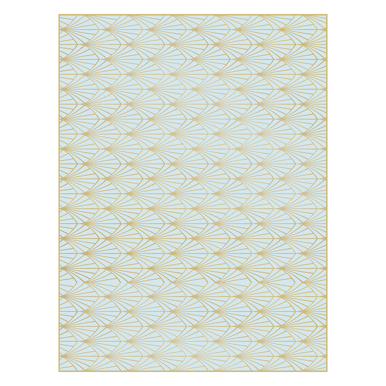 Tapis cristal bleu multicolore - 200x266 cm