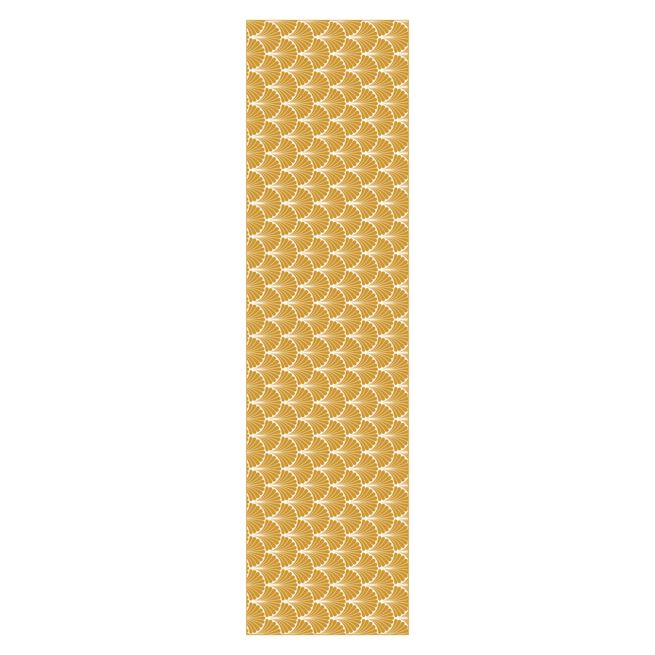 Tapis paon doré/blanc - 66x250 cm