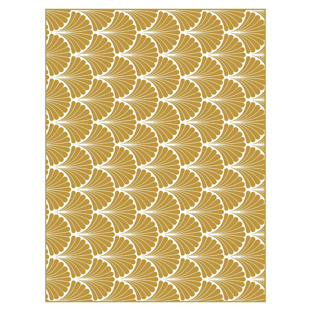 Tapis paon doré/blanc - 133x200 cm