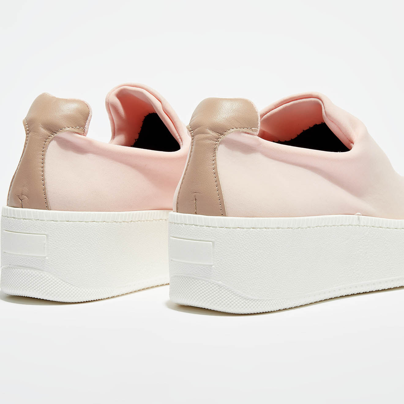 Slippers en Tissu Elo compensées roses - Talon 5.5 cm