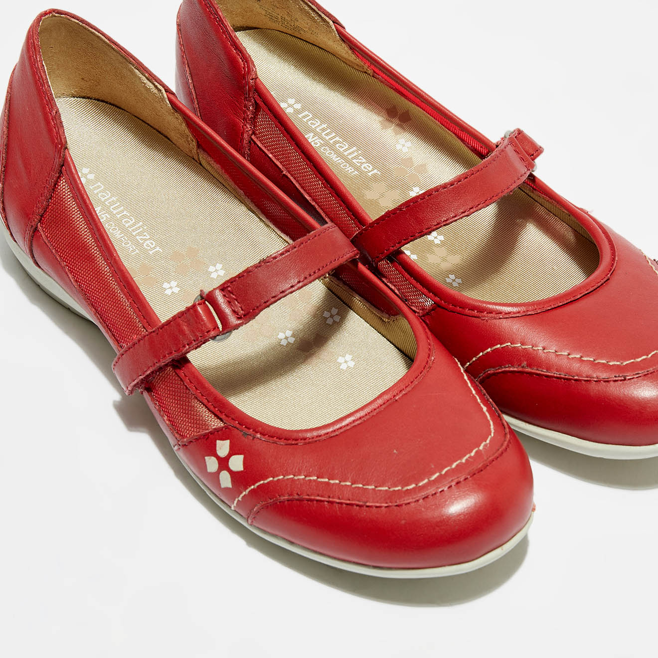 Babbies en Cuir Getaway rouges