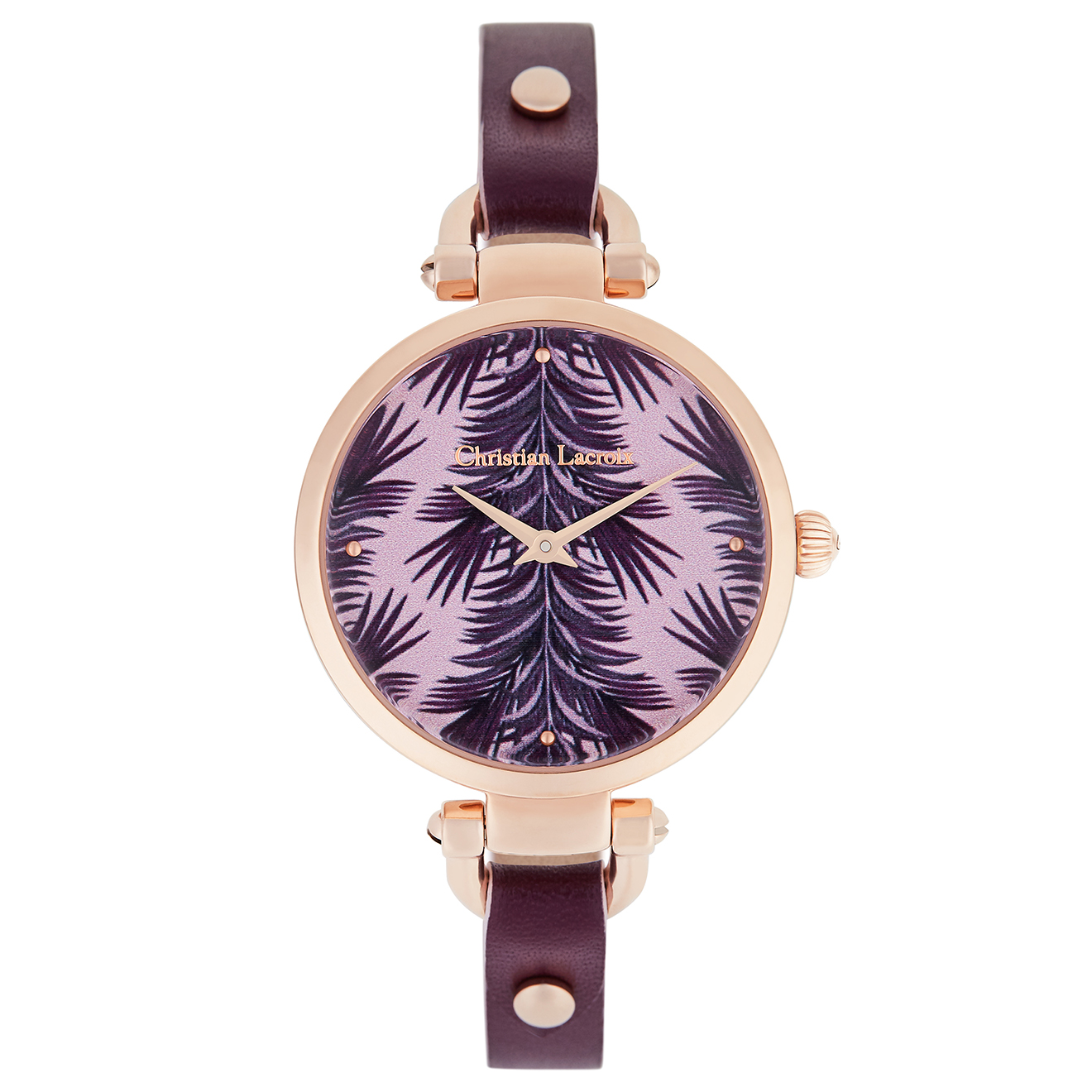CHRISTIAN LACROIX  - Montre Femme en Cuir rouge 
