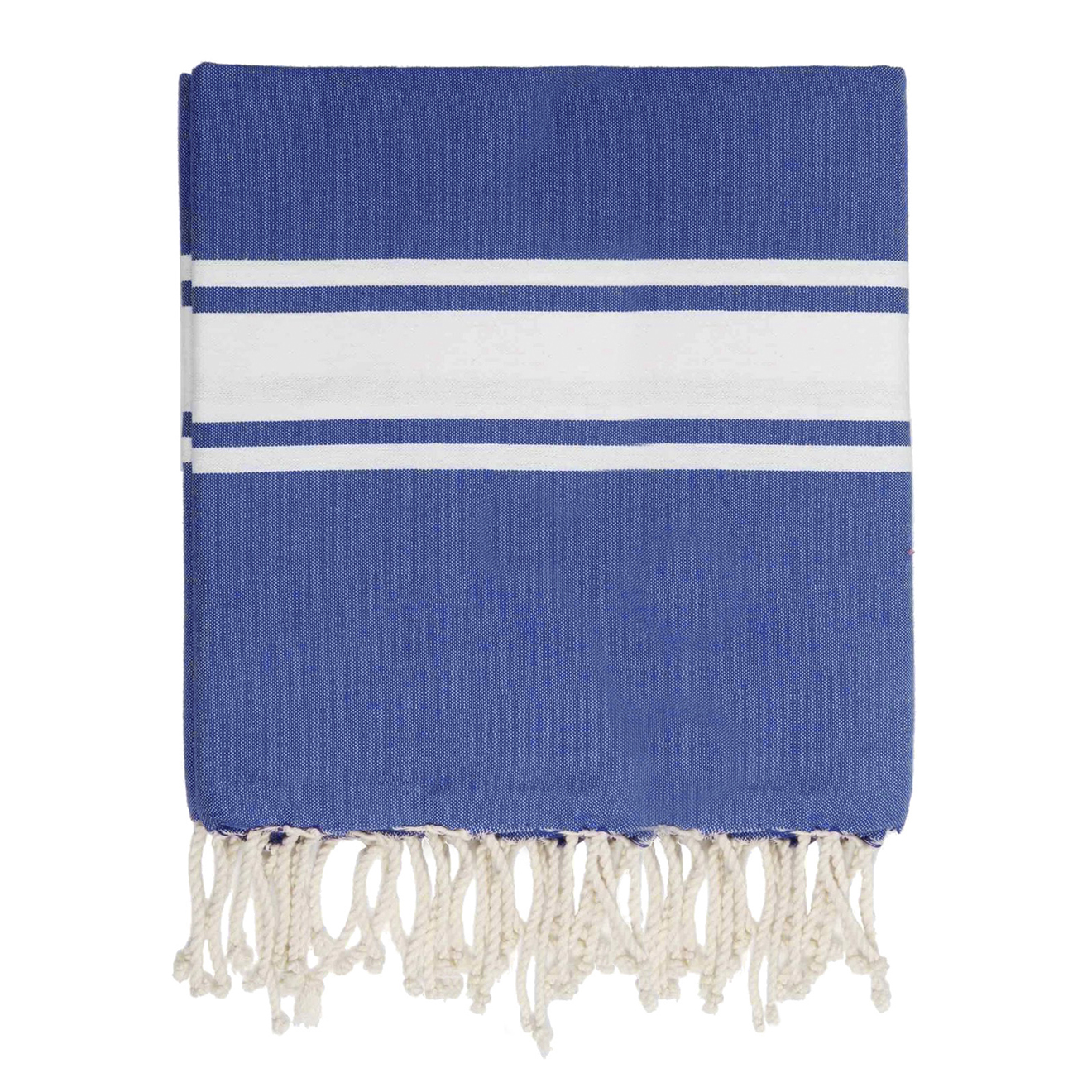 Fouta Famiglia XXL St Tropez Rayure Classique bleu grec - 200x200 cm