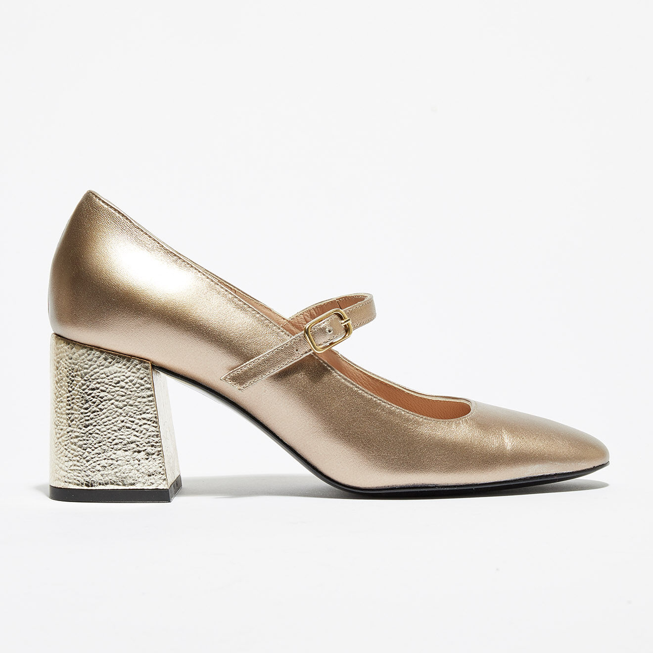 Babies en Cuir Rhonda bronze - Talon 6.5 cm
