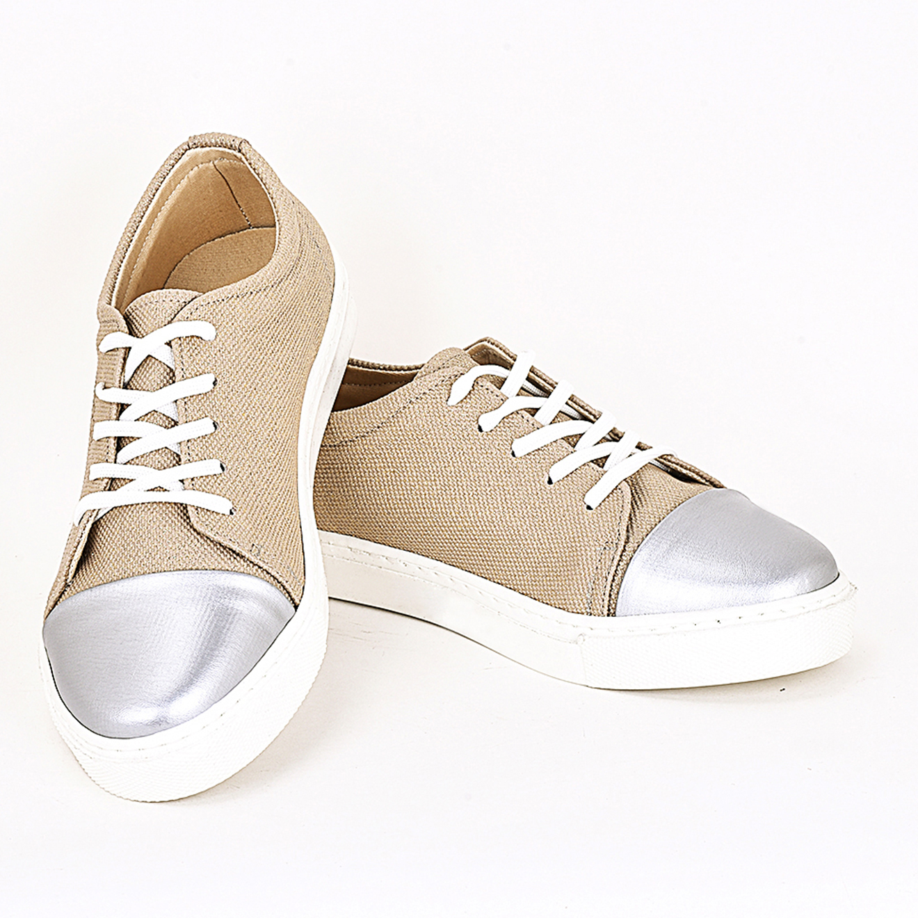 Sneakers Lolly beige/argenté