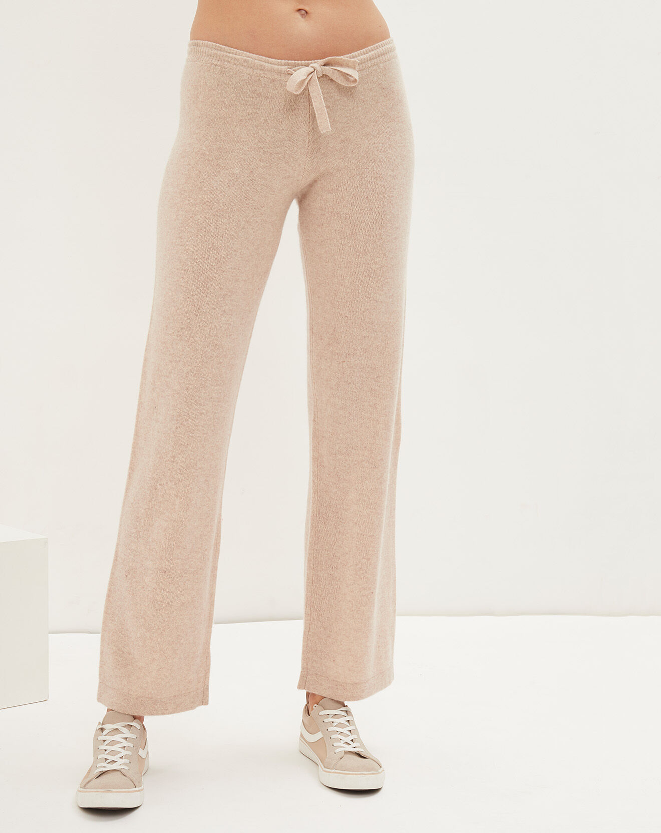 Jogging 100% Cachemire beige chiné