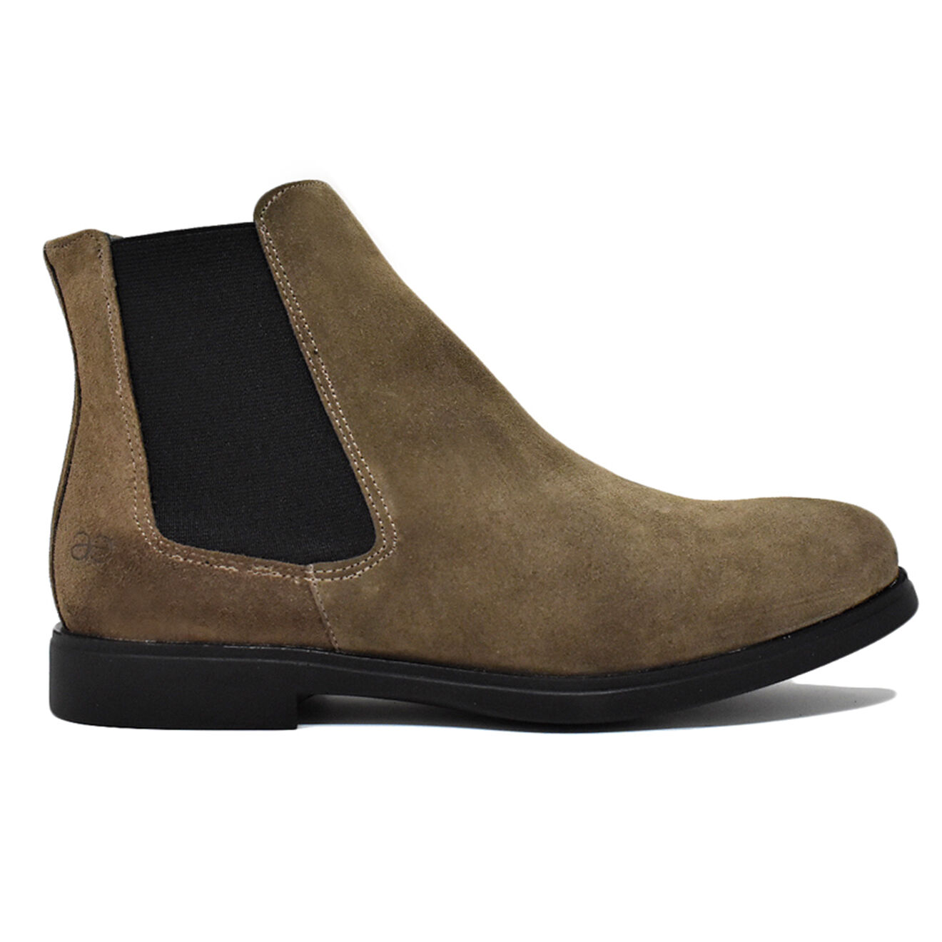 Chelsea Boots en Velours de Cuir Catherine taupe