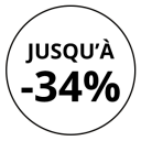 Jusqu'à - 34% 
