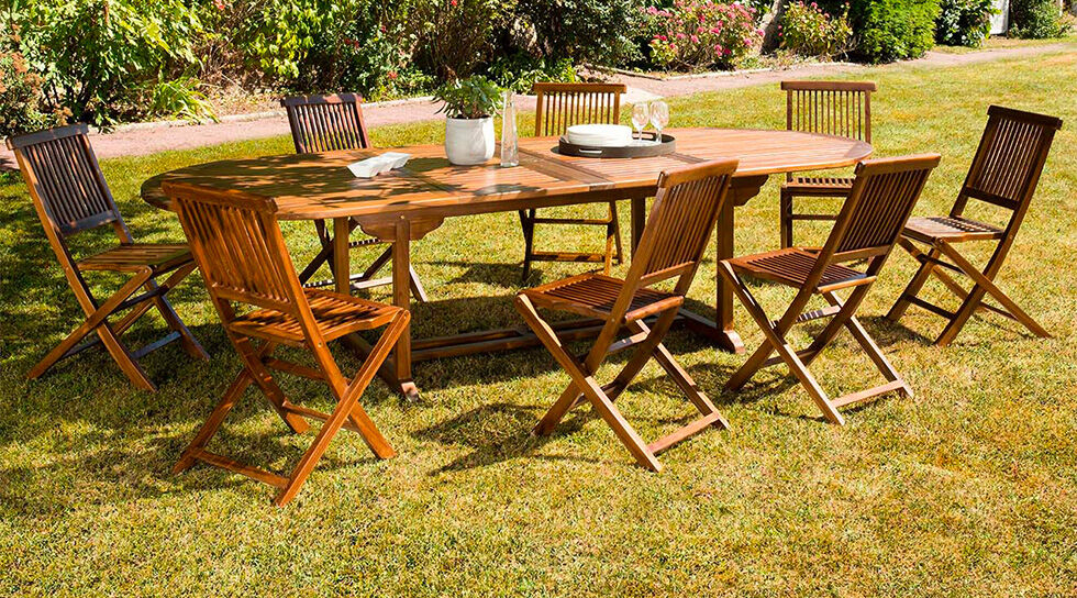 MOBILIER EN TECK en soldes sur BAZARCHIC
