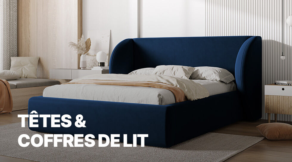 TETES & COFFRES DE LIT pas cher sur BAZARCHIC