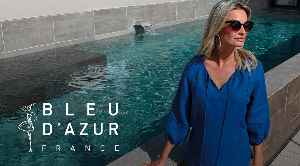 BLEU D'AZUR en vente privilège chez BAZARCHIC