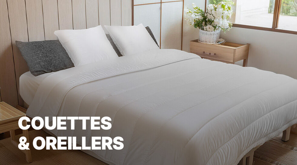 COUETTES ET OREILLERS à prix discount sur BAZARCHIC